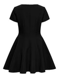 Jurken - Onlorleen Life S/S Peplum Dress van Only