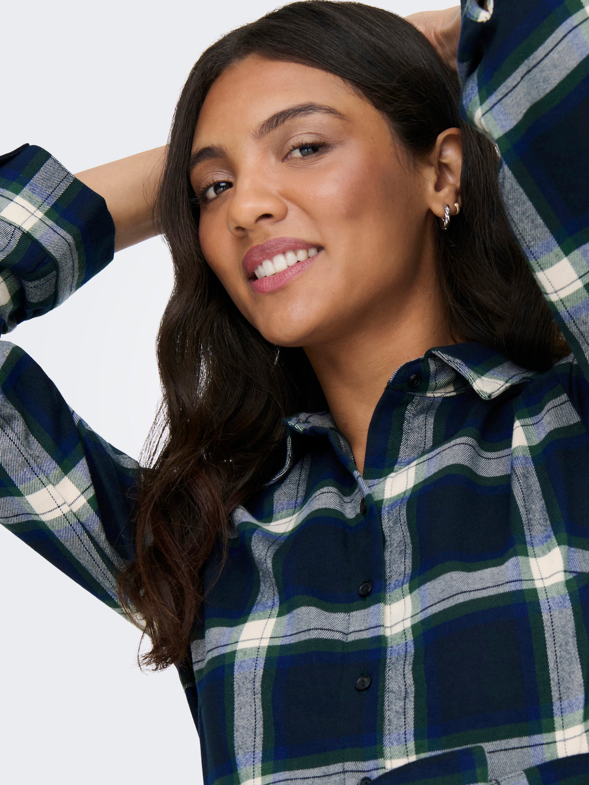 Onlwren Check Short Dress