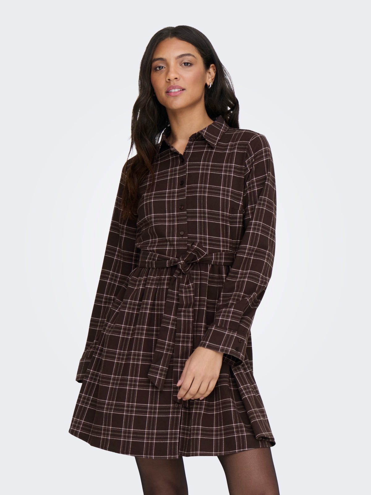 Onlwren Check Short Dress