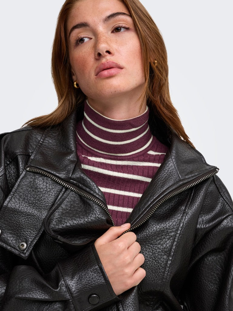 Onlkarol L/S Rollneck Pullover Knit Noos