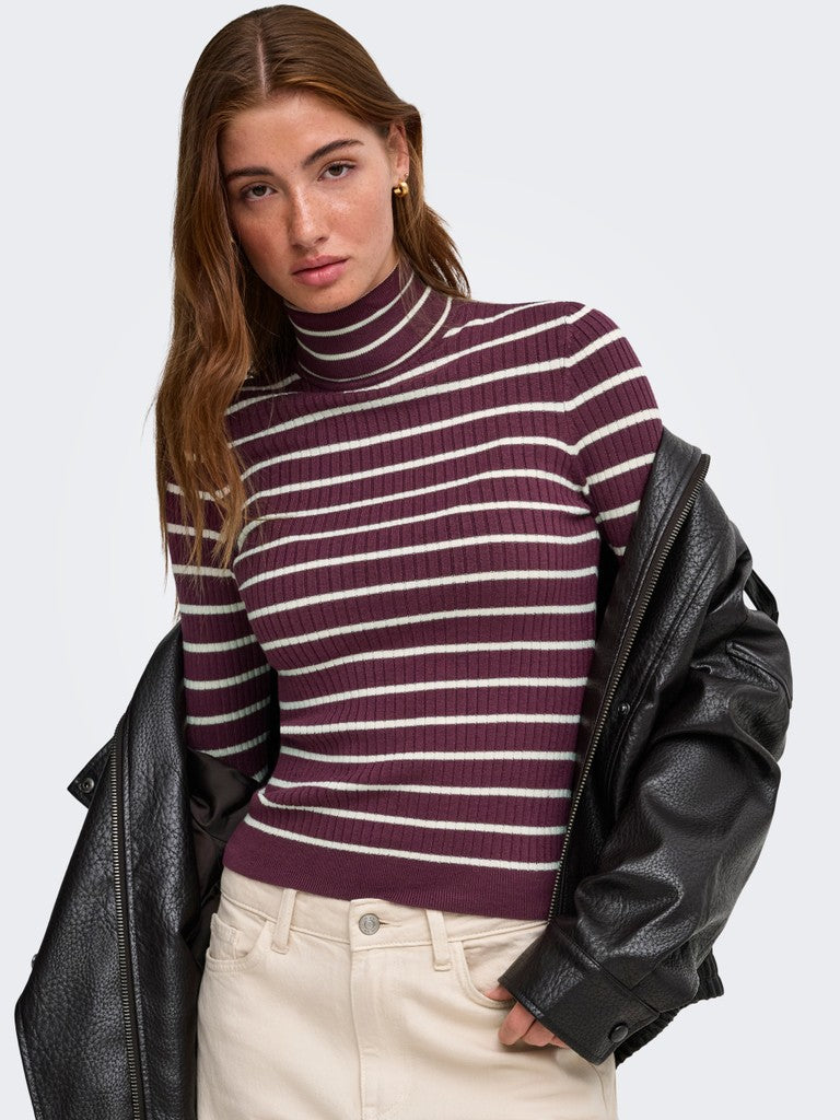Onlkarol L/S Rollneck Pullover Knit Noos