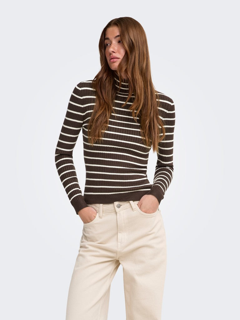 Onlkarol L/S Rollneck Pullover Knit Noos
