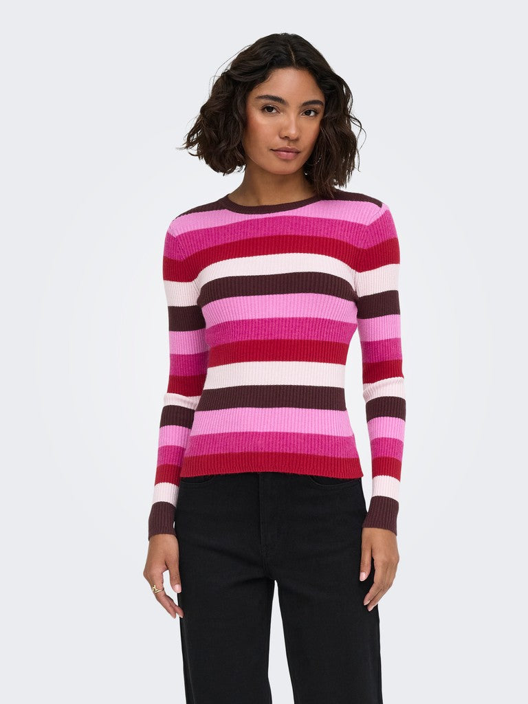 Onlibi Ls O-Neck Rib Knit