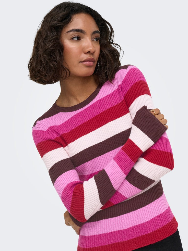 Onlibi Ls O-Neck Rib Knit