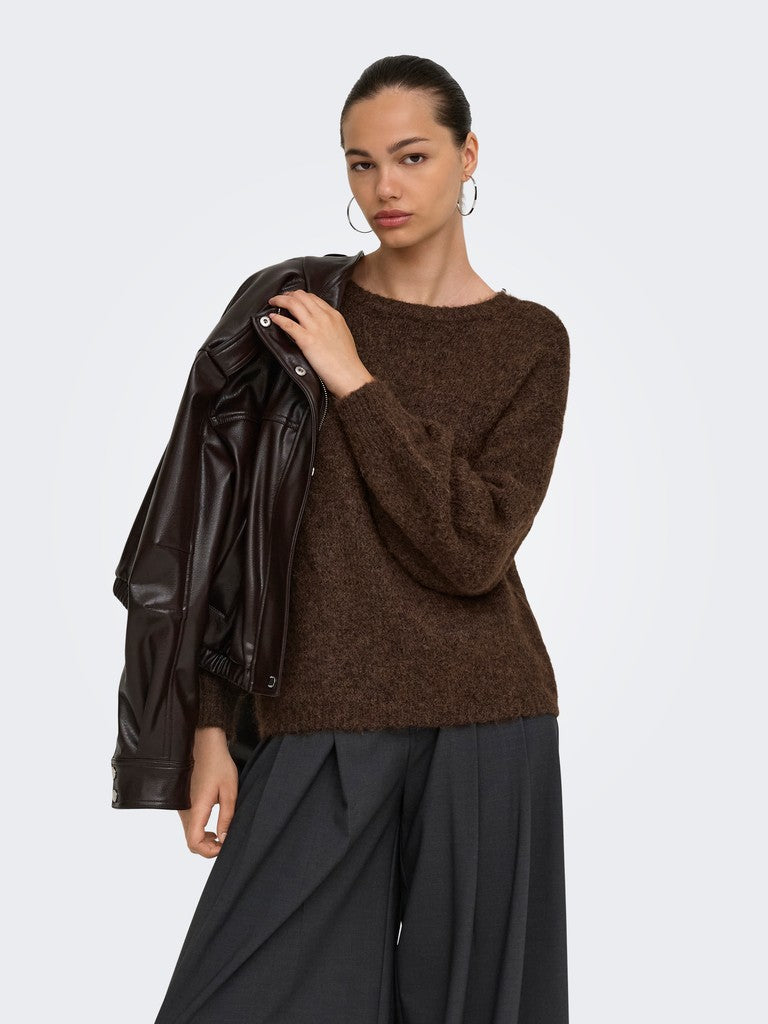 Onlnellie Ls O-Neck Knit Noos