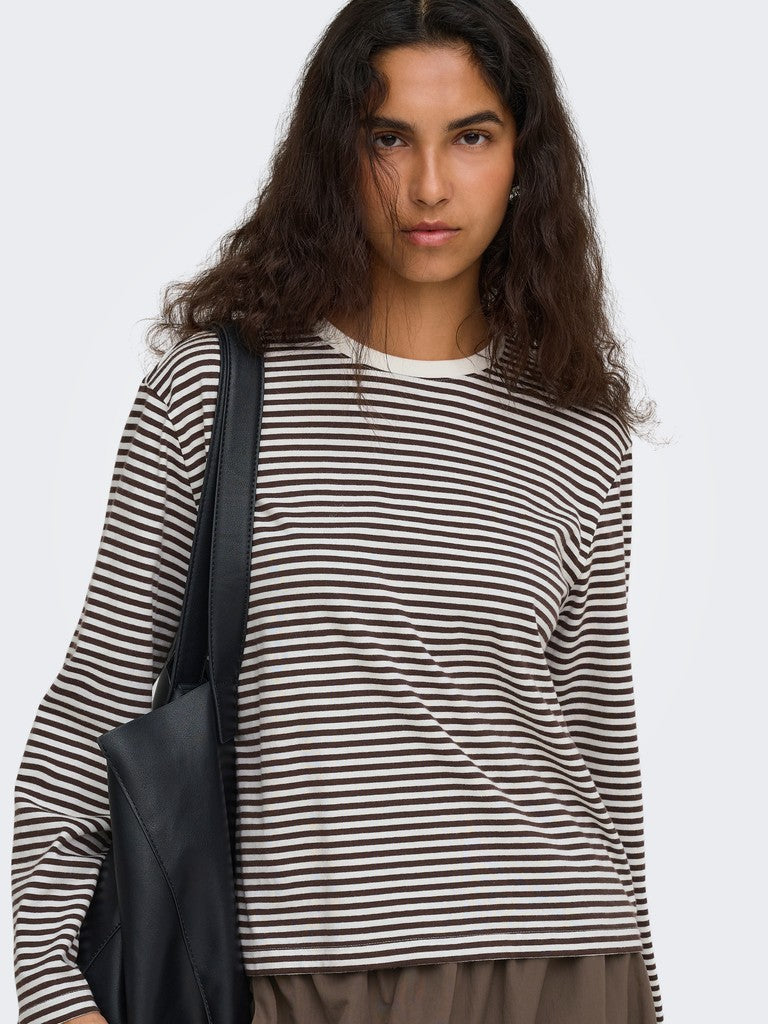 Onlfreja Stripe L/S Wide Sleeve Top