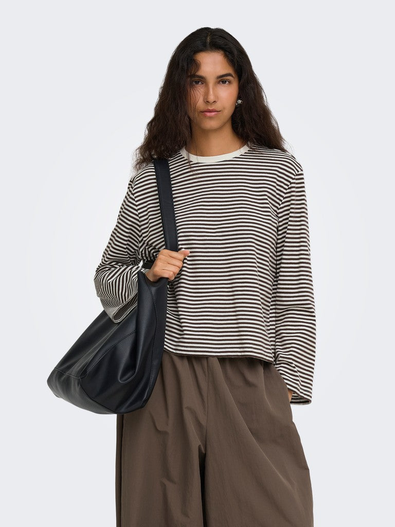 Onlfreja Stripe L/S Wide Sleeve Top