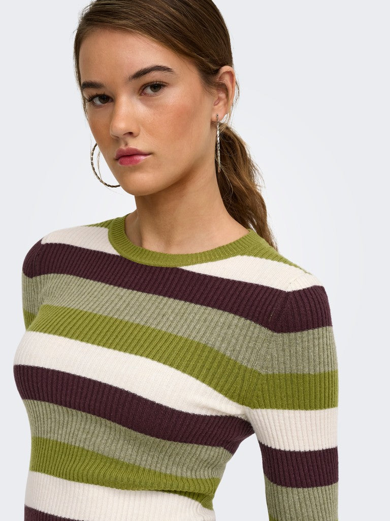 Onlibi Ls O-Neck Rib Knit