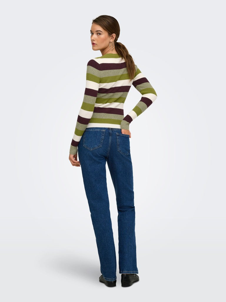 Onlibi Ls O-Neck Rib Knit