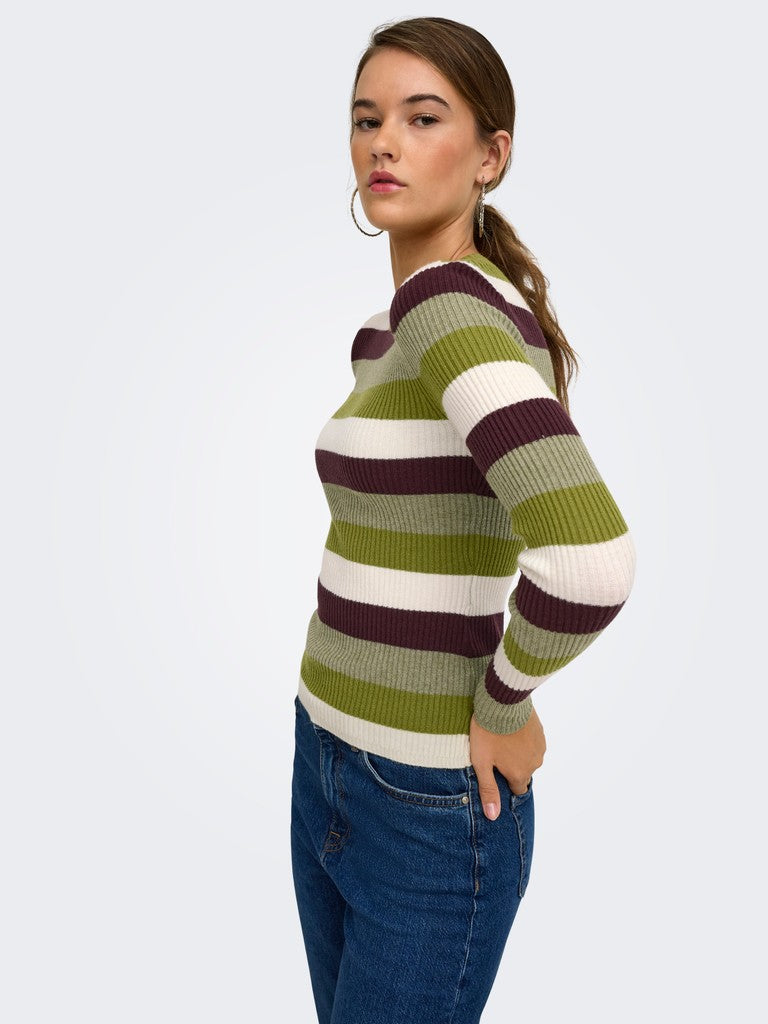 Onlibi Ls O-Neck Rib Knit