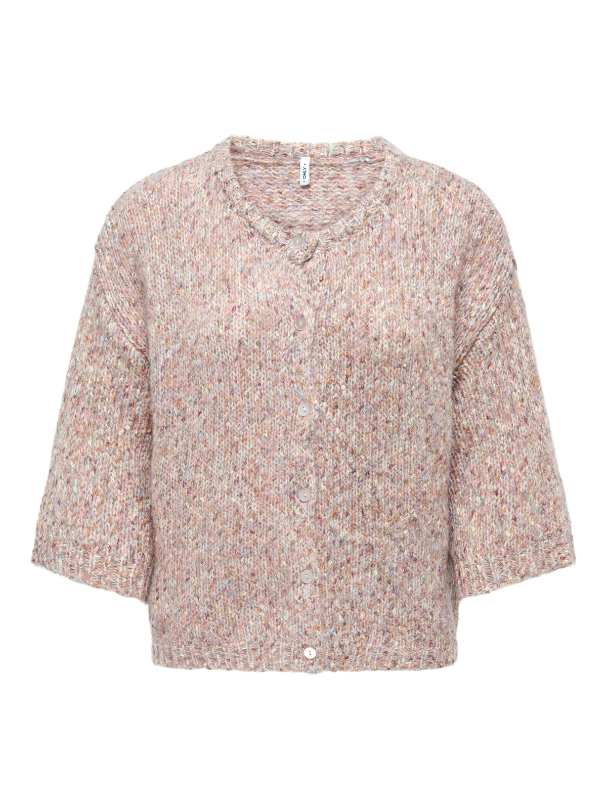 Onlzille Ss O-Neck Button Cardigan Knit