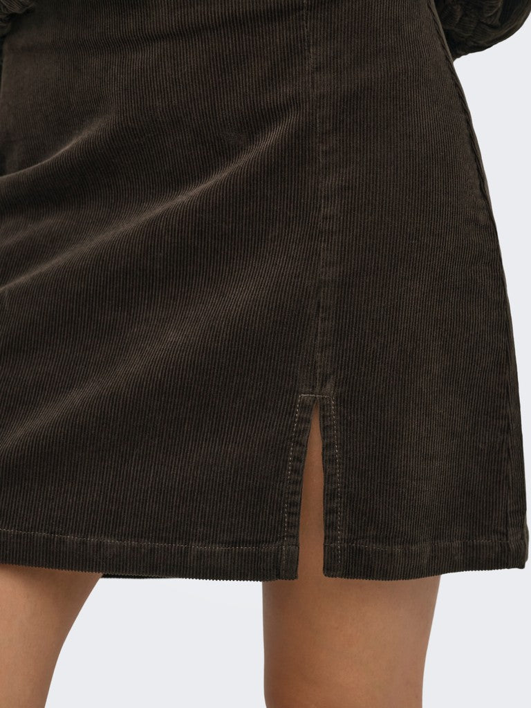 Onlflora Hw Cord Short Slit Skirt
