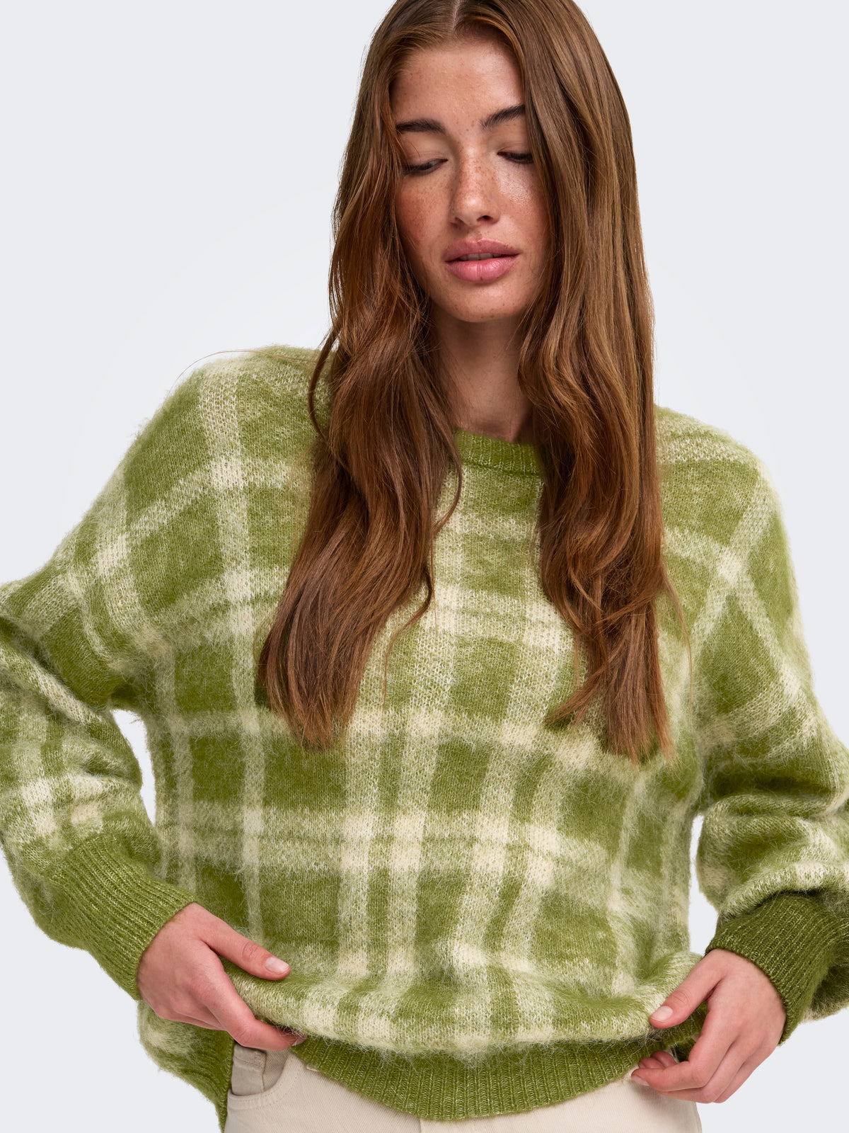 Onlnoeme Life Ls Jq O-Neck Knit Noos
