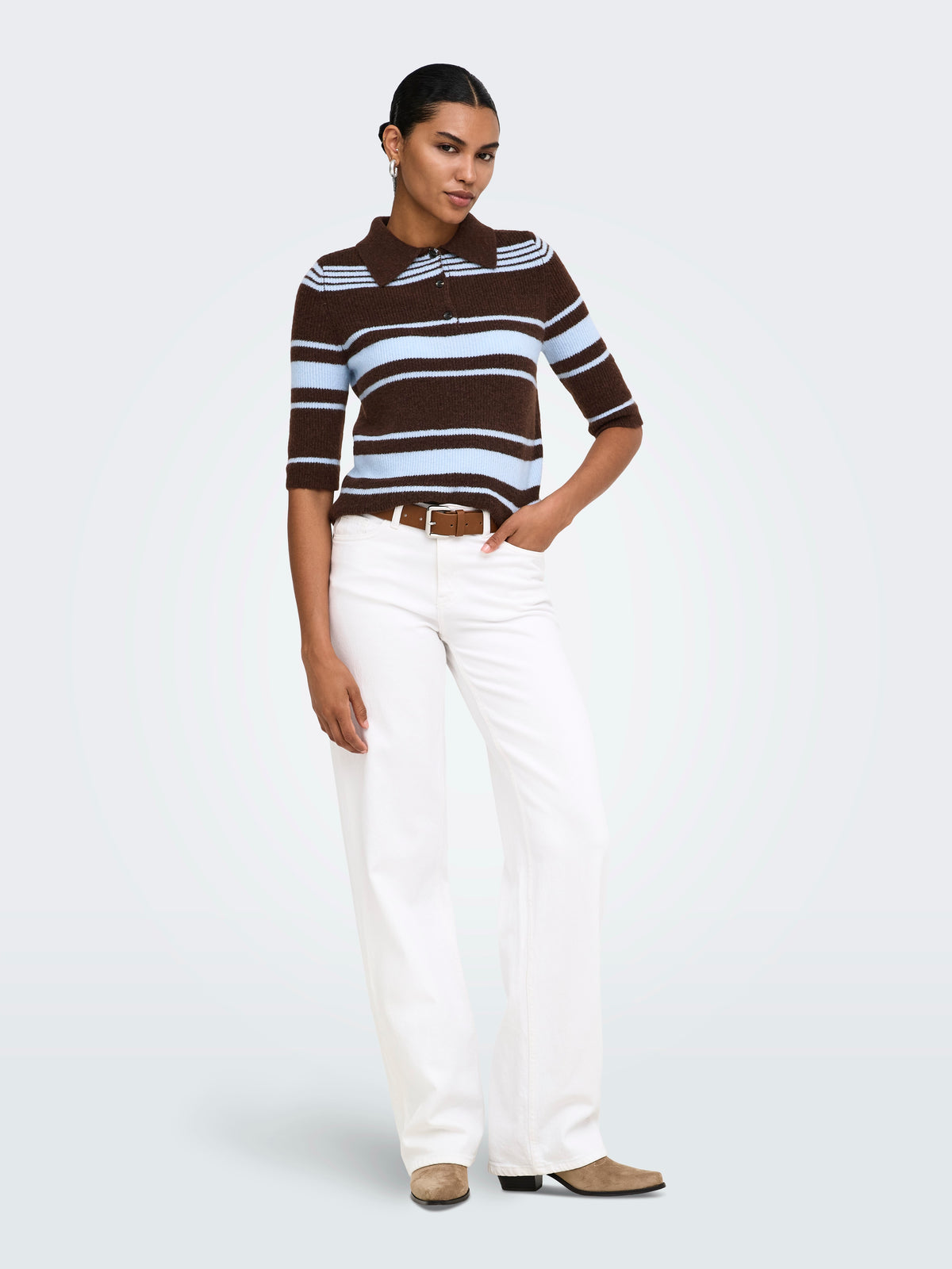 Onllouisia Ss Collar Polo Knit