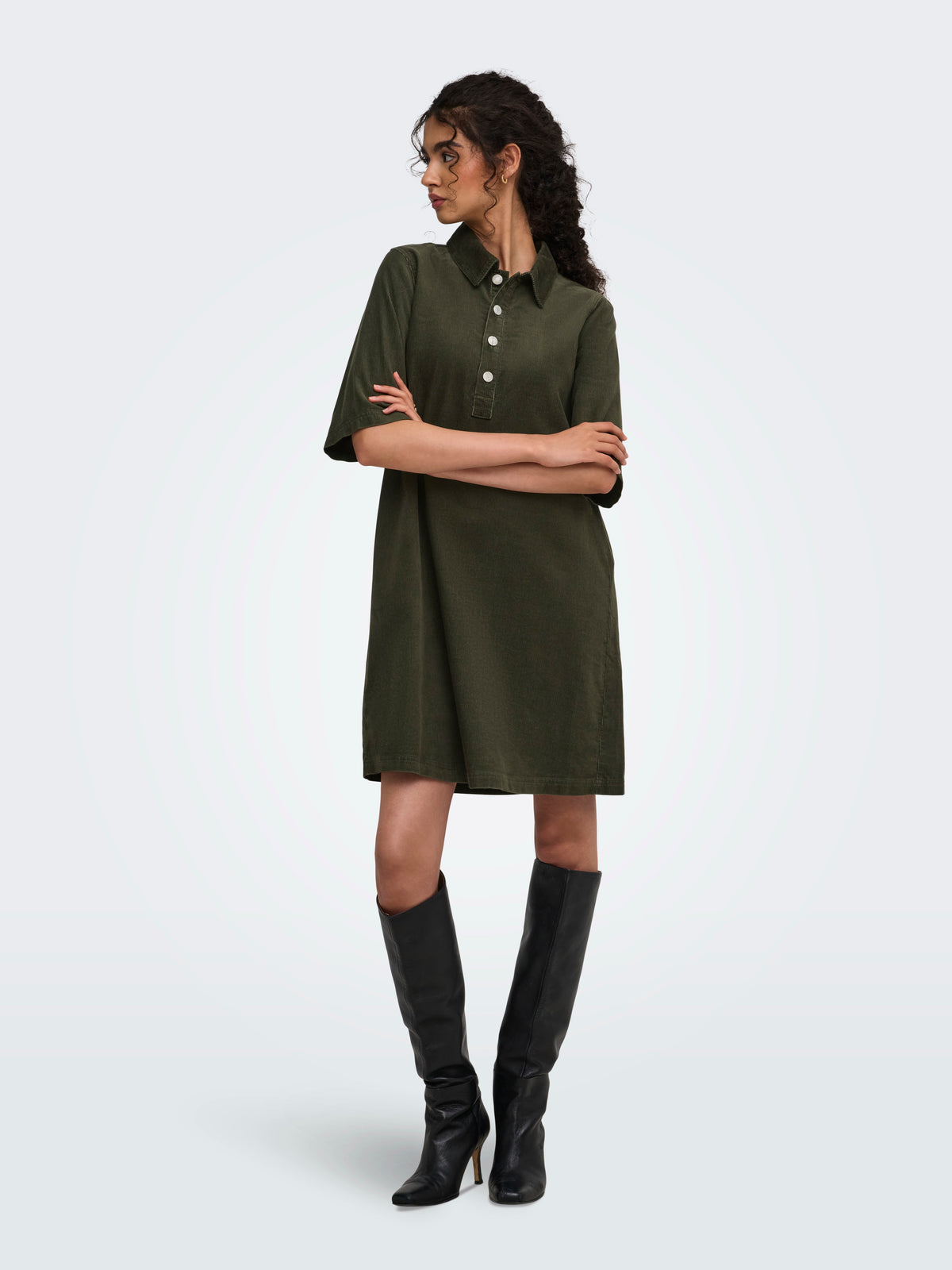 Onlgry-Nessa S/S Cord Dress - AW26