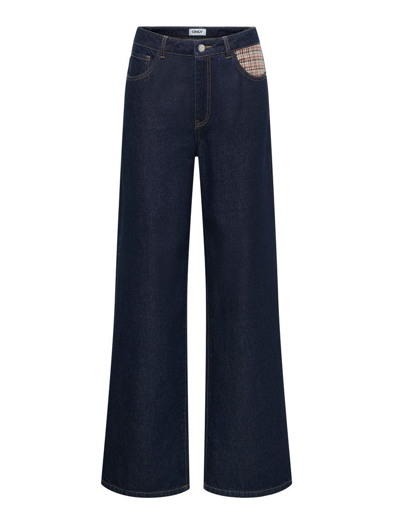 Onlhope Hw Wide Check Denim