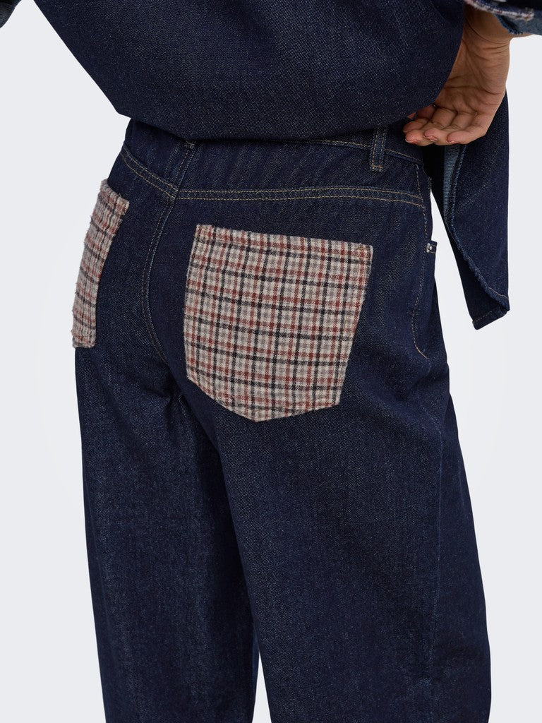 Onlhope Hw Wide Check Denim