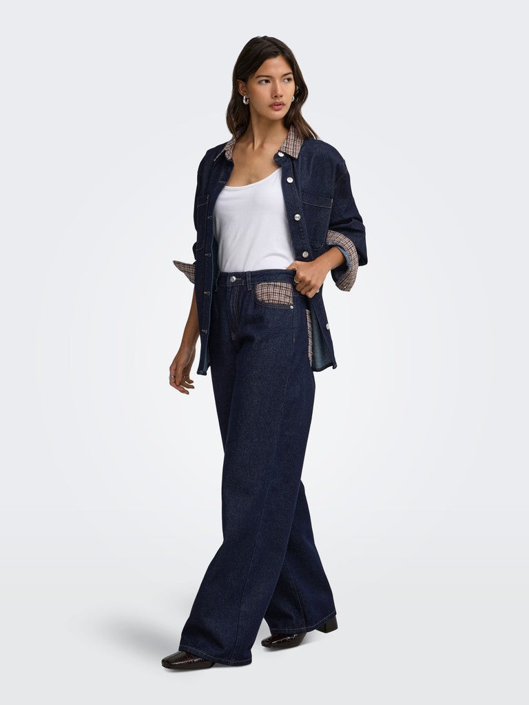 Onlhope Hw Wide Check Denim