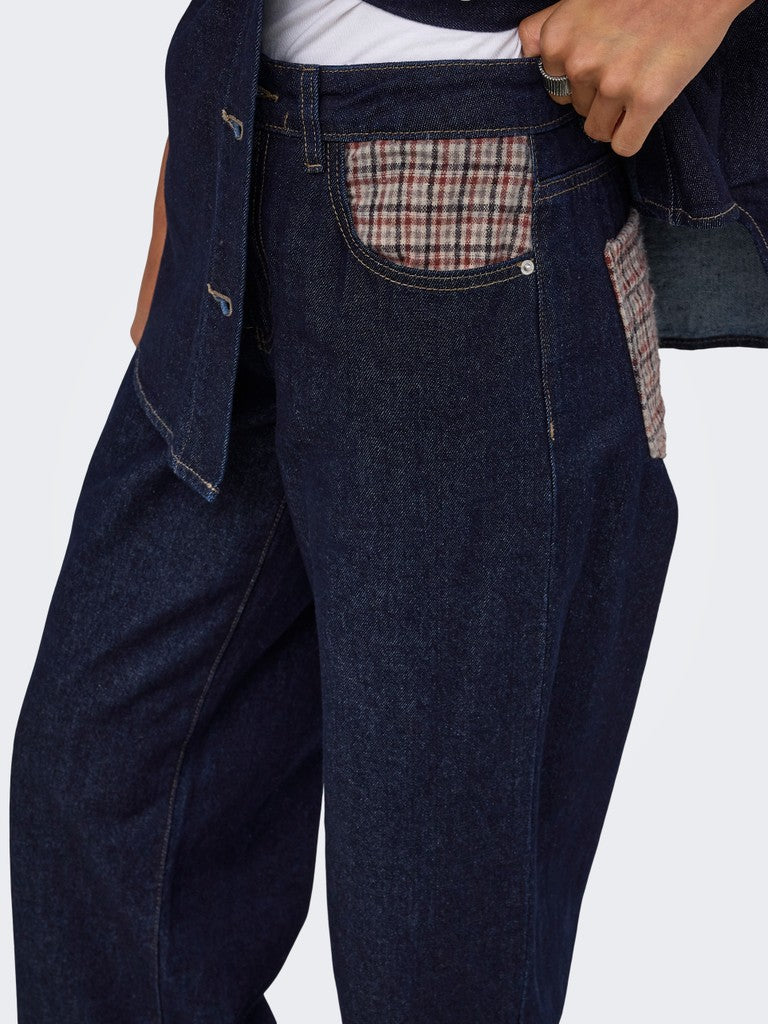 Onlhope Hw Wide Check Denim