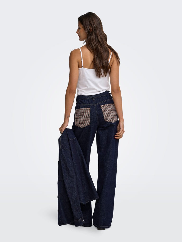 Onlhope Hw Wide Check Denim