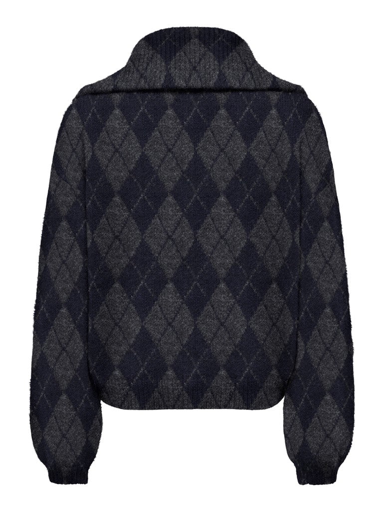 Onlmaroon Ls Zip Collar Cardigan Knit - AW26