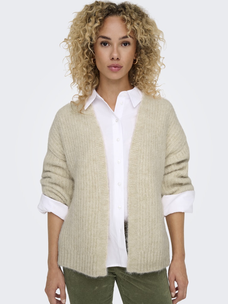 Cardigans - Onlmaggie Life Ls Rib Open Cardigan Knit van Only