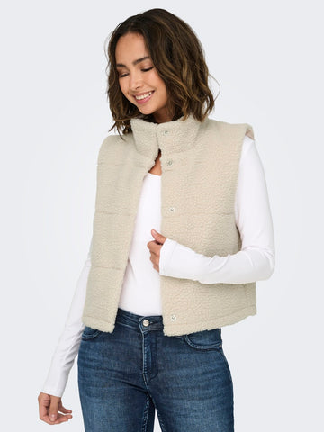 Jassen - Onlsandra Teddy Waistcoat van Only