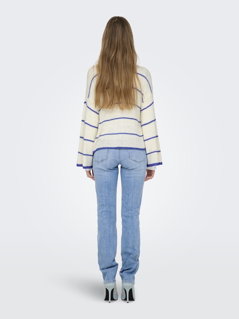 Pulls - Onlgeena 7/8 Stripe O-Neck Knit van Only