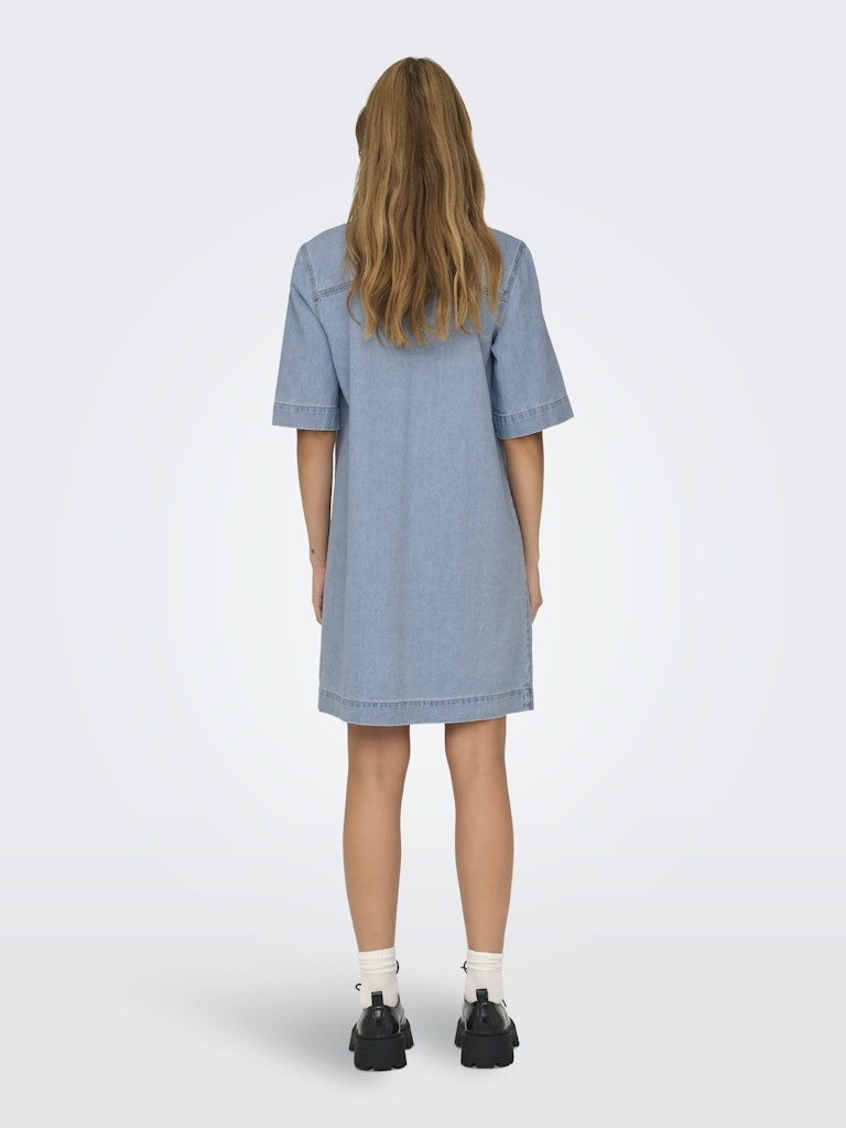 Jurken - Onlbelle S/S Button Dress Denim Noos van Only