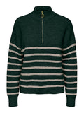 Scarab PUMICE STON STRIPES Pulls - Onltokyo L/S Highneck Zip Pullover Knit van Only