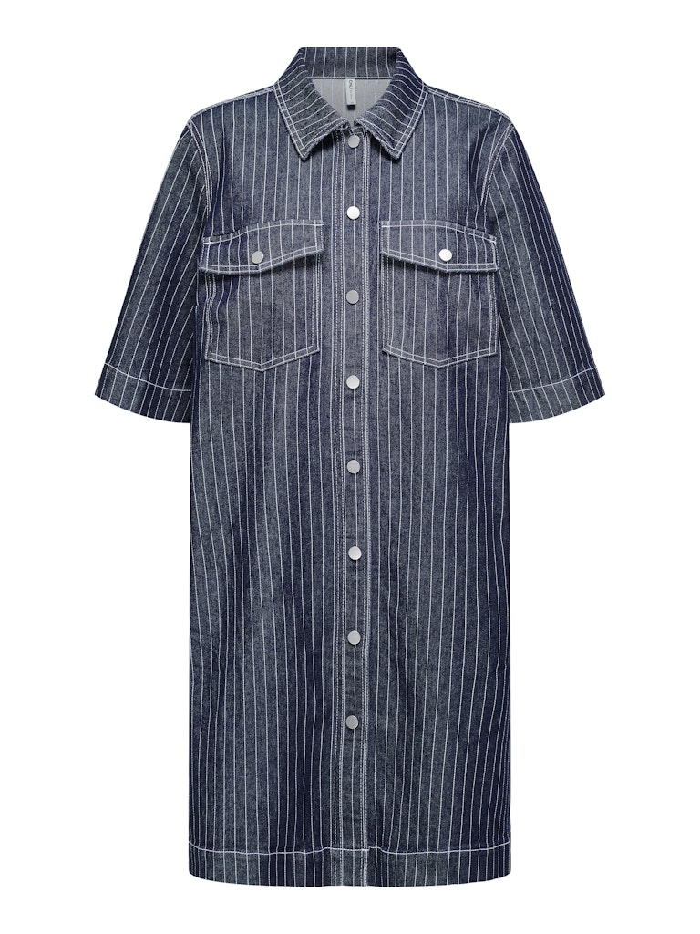 Jurken Onlbelle S/S Stripe Dress Denim van Only