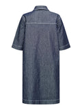 Jurken Onlbelle S/S Stripe Dress Denim van Only