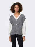 Cardigans - Onlazu Sl Button V-Neck Waistcoat Knit van Only
