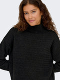 Black Pulls - Onlglobe Ls Highneck Knit van Only