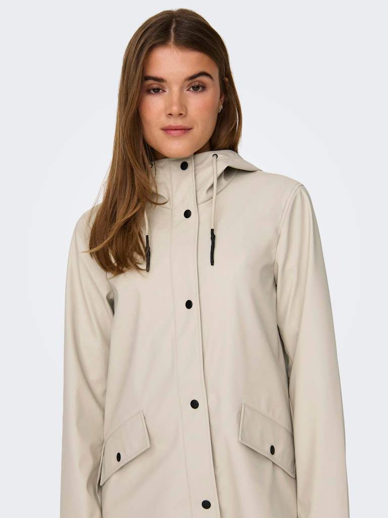 Silver Lining Jassen - Onlelisa Raincoat Silver Lining Noos van Only