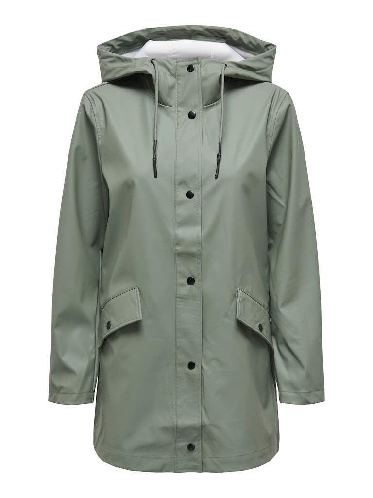 Jassen Onlelisa Raincoat Agave Green Noos van Only