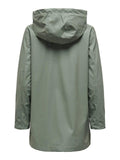 Jassen Onlelisa Raincoat Agave Green Noos van Only