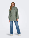 Jassen Onlelisa Raincoat Agave Green Noos van Only