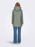 Jassen Onlelisa Raincoat Agave Green Noos van Only