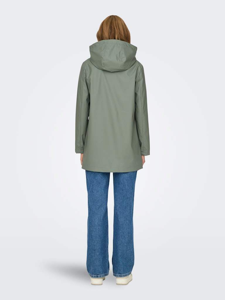 Jassen Onlelisa Raincoat Agave Green Noos van Only