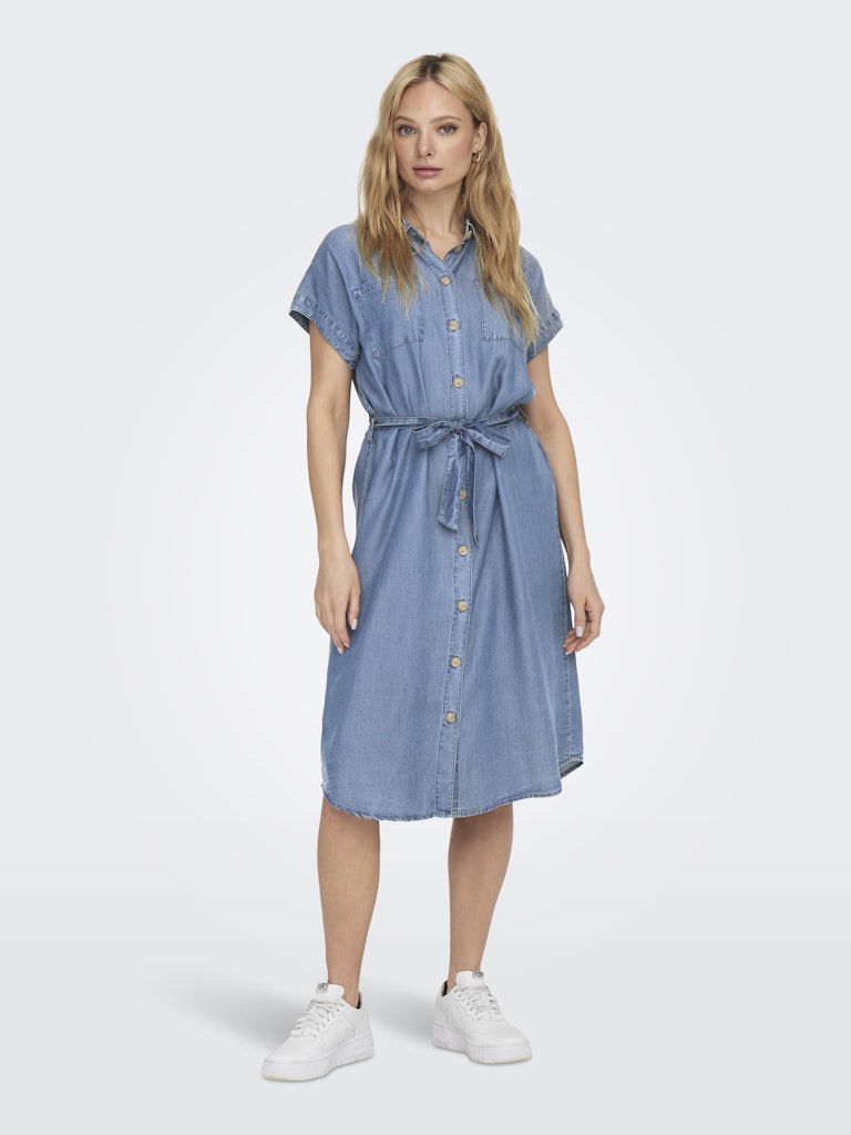 Jurken - Onlpema Hannover SS Denim Shirt Dress Noos van Only