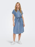 Medium Blue Denim Jurken - Onlpema Hannover SS Denim Shirt Dress Noos van Only