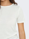 Cloud dancer Tops - Onlelli S/S Rib Top van Only
