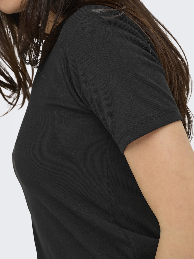 Black Tops - Onlelli S/S Rib Top van Only