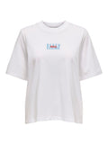 Bright White Ticuja T-shirts - Onlstellar Life S/S Place Top Box van Only