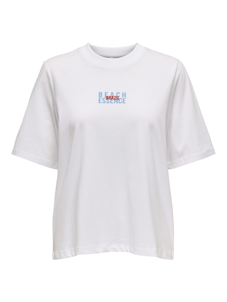 Bright White Ticuja T-shirts - Onlstellar Life S/S Place Top Box van Only