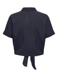 Shirts - Onlnova Life Vis S/S Knot Shirt Solid van Only