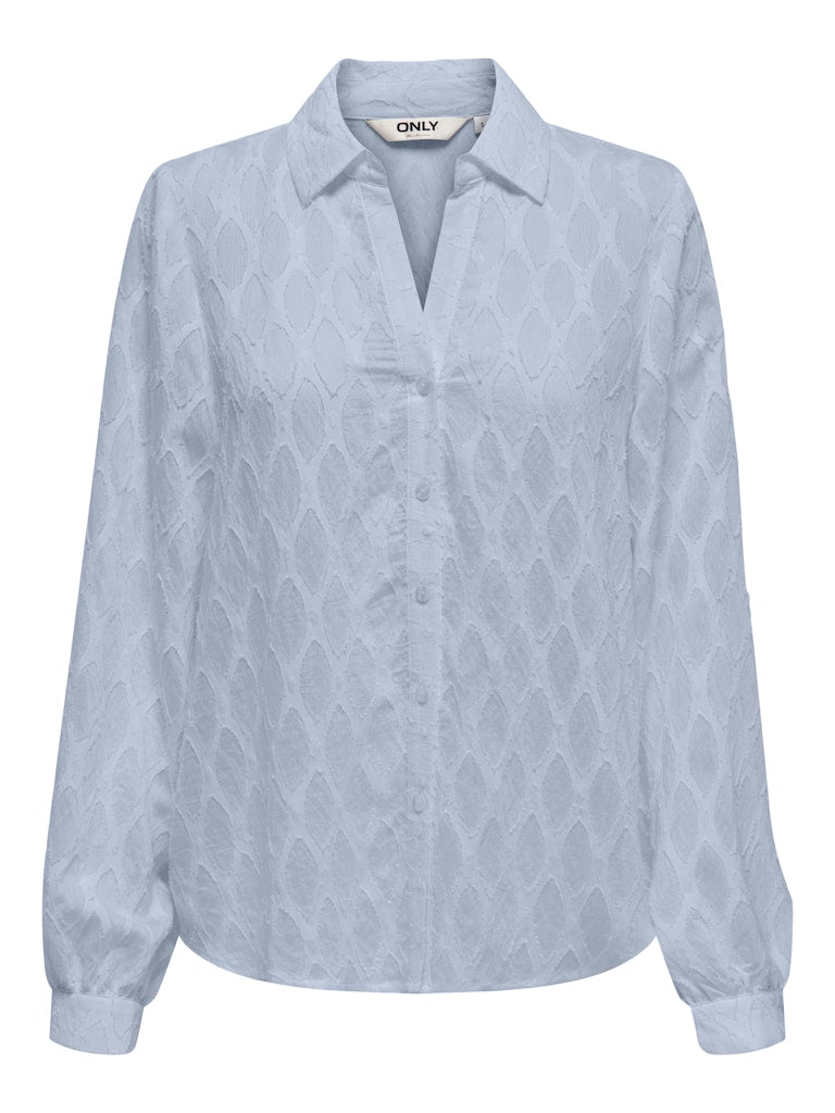 Soft Chambray Tops - Onlnoa Ls V-Neck Shirt van Only