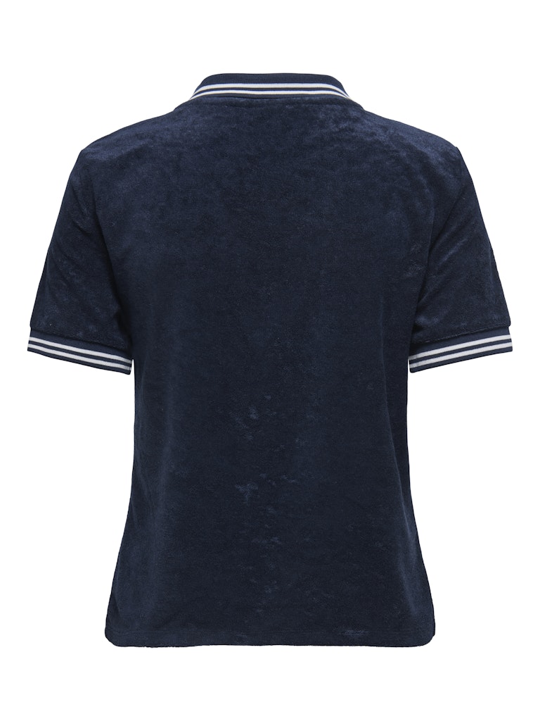 Tops - Onlvicky S/S Terry V-Neck Polo van Only