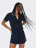 Tops - Onlvicky S/S Terry V-Neck Polo van Only